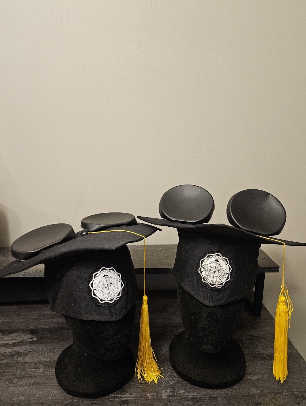 Vintage Disney Sea University Cruise Line DCL Mickey Ears Graduation Caps
